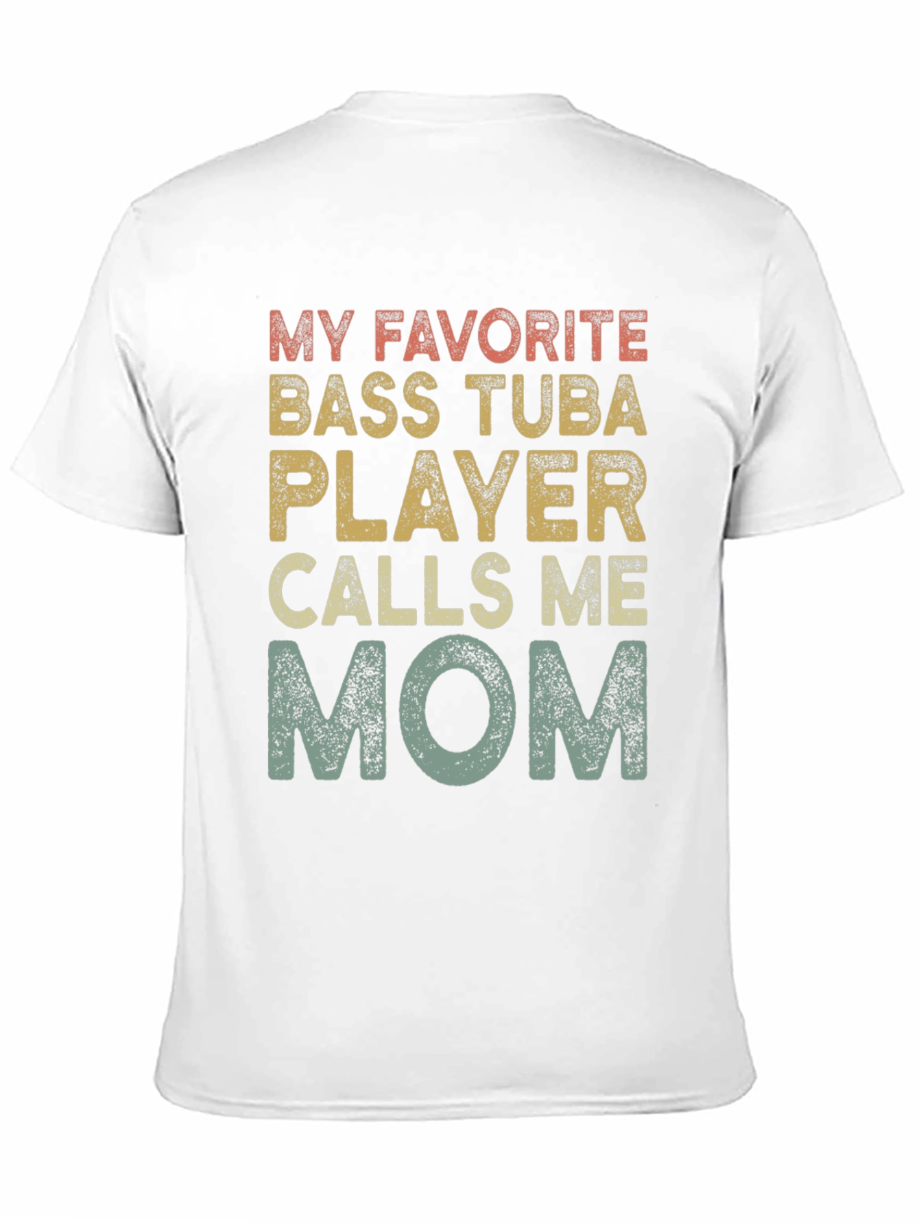 Bass Tuba Player Mom Tee - Band Parent Pride