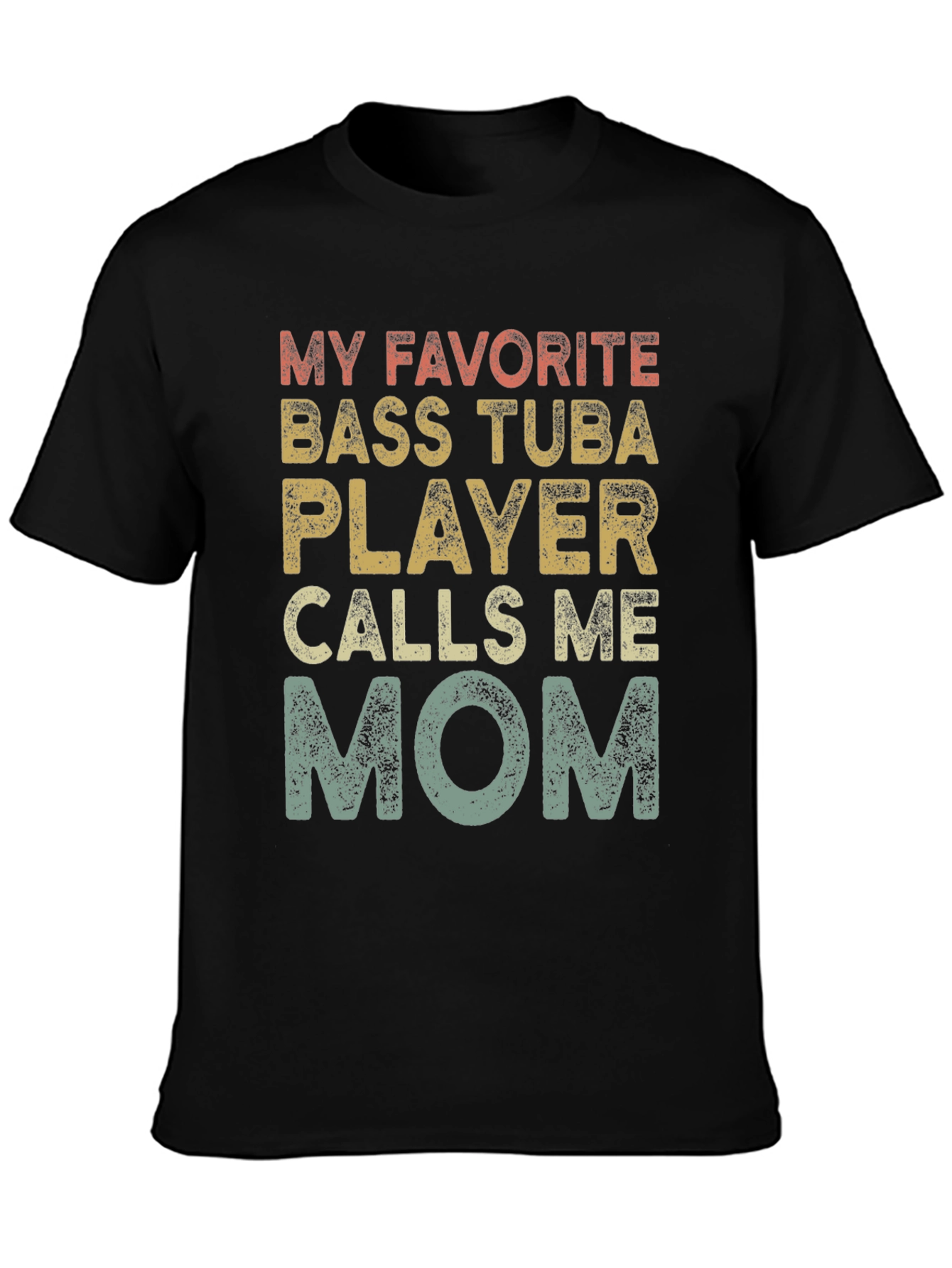 Bass Tuba Player Mom Tee - Band Parent Pride