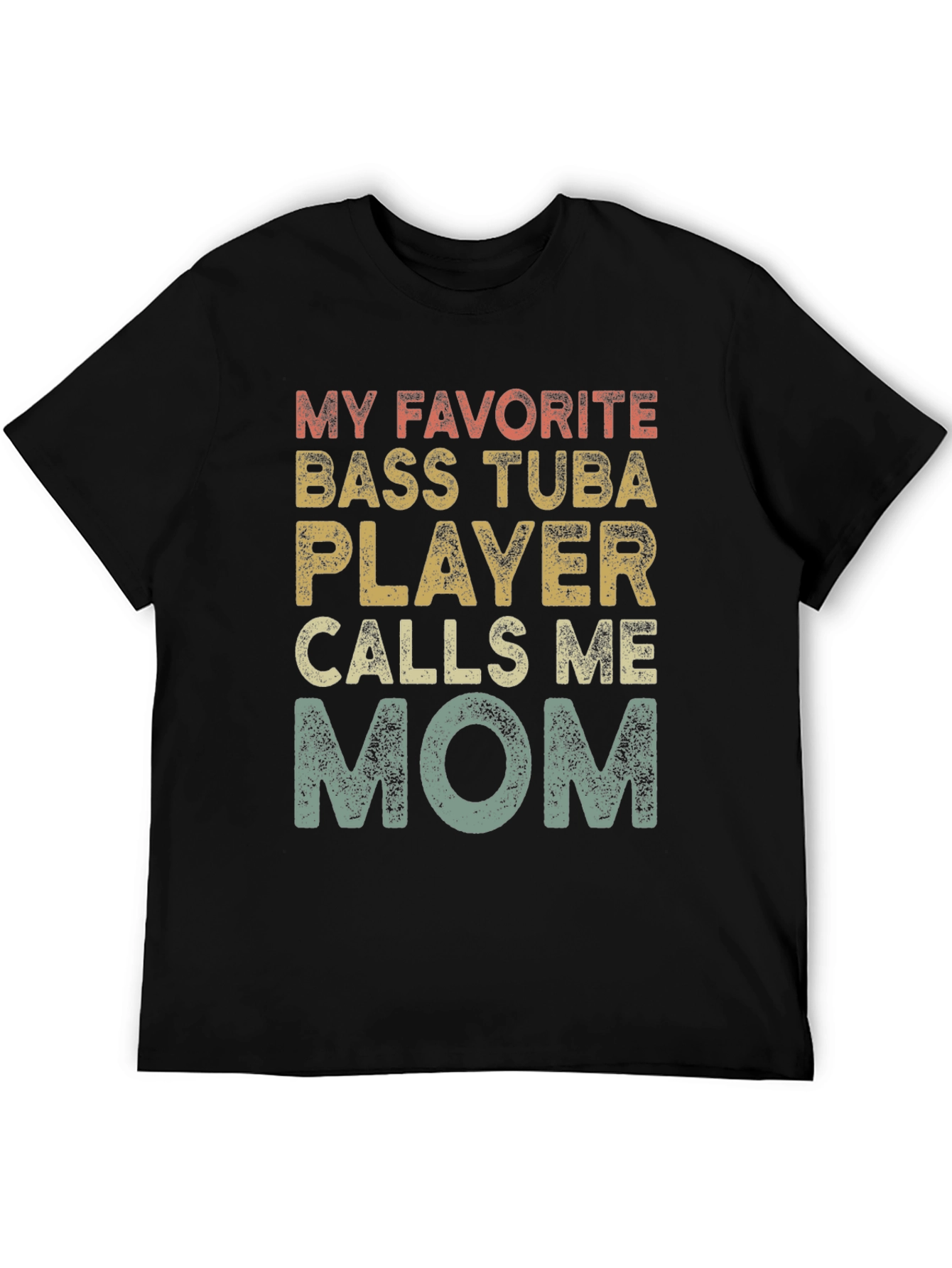 Bass Tuba Player Mom Tee - Band Parent Pride