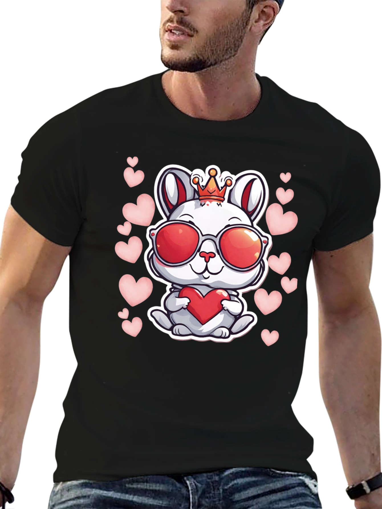 Cute Bunny Valentines Day T-Shirt