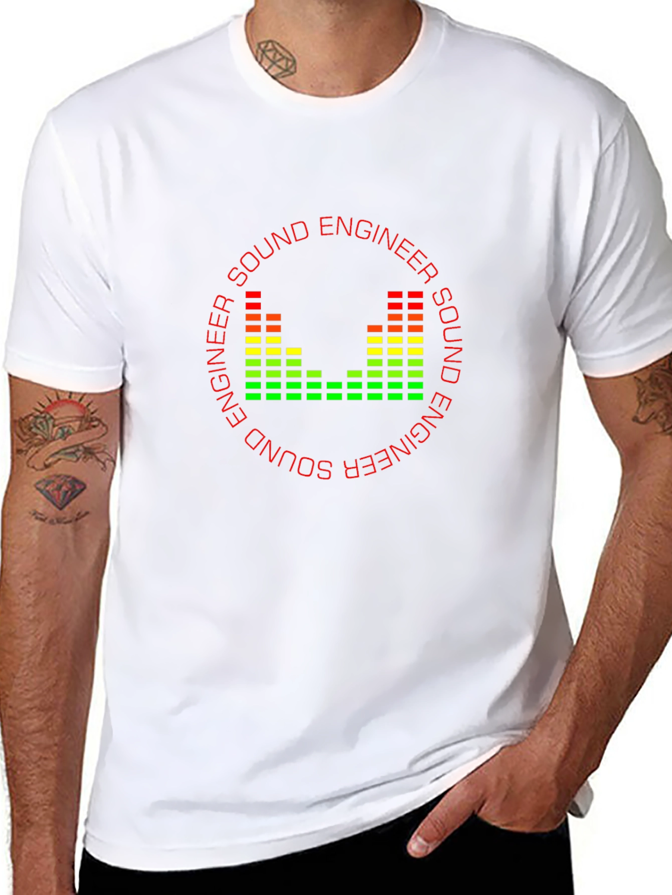 Sound Engineer Graphic T-Shirt - Audio Tech Tee