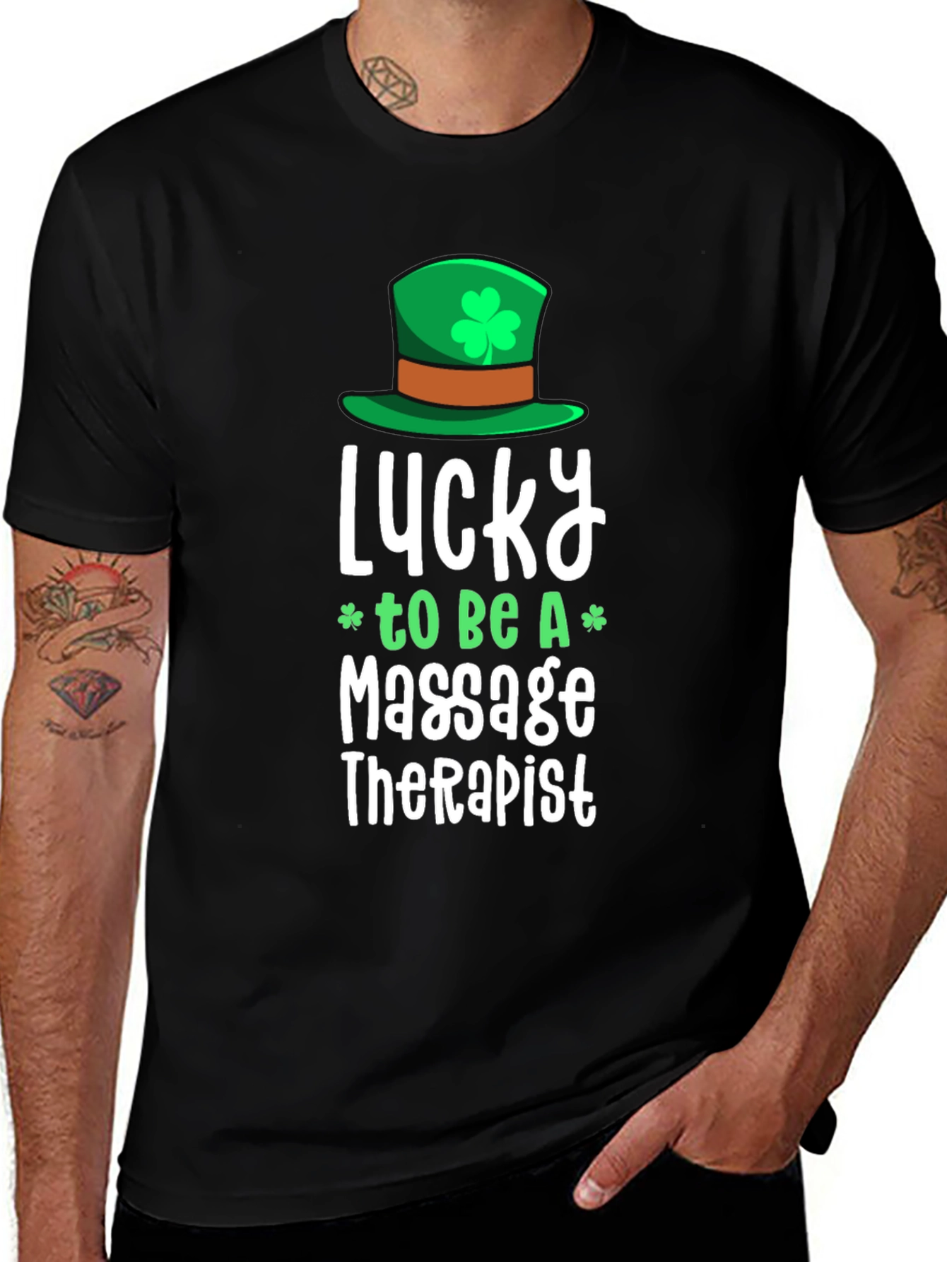 Lucky Massage Therapist St. Patricks Day T-Shirt