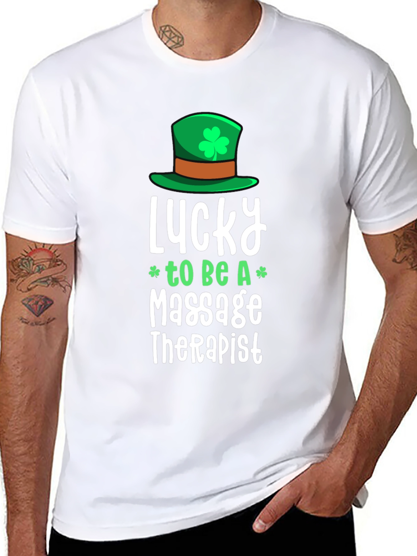 Lucky Massage Therapist St. Patricks Day T-Shirt