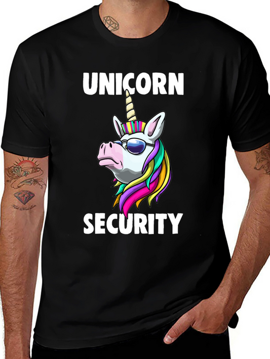 Unicorn Security T-Shirt - Cool Graphic Tee