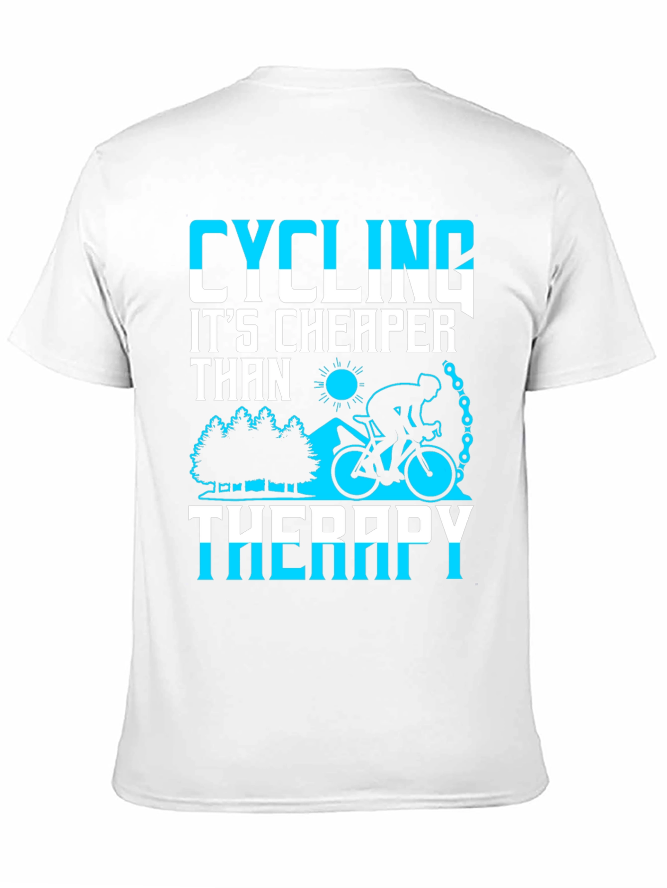Cycling Cheaper Than Therapy Graphic Tee