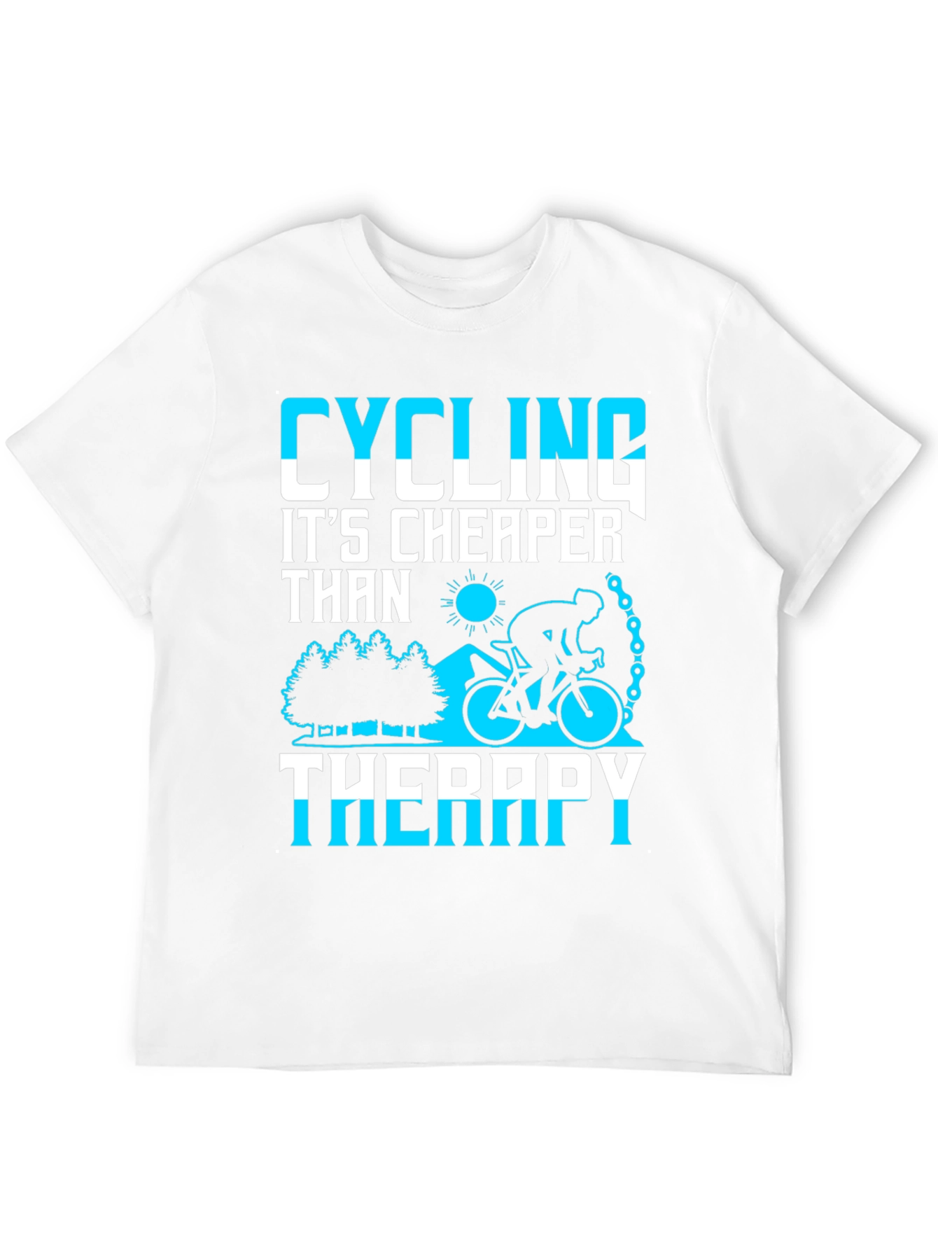 Cycling Cheaper Than Therapy Graphic Tee