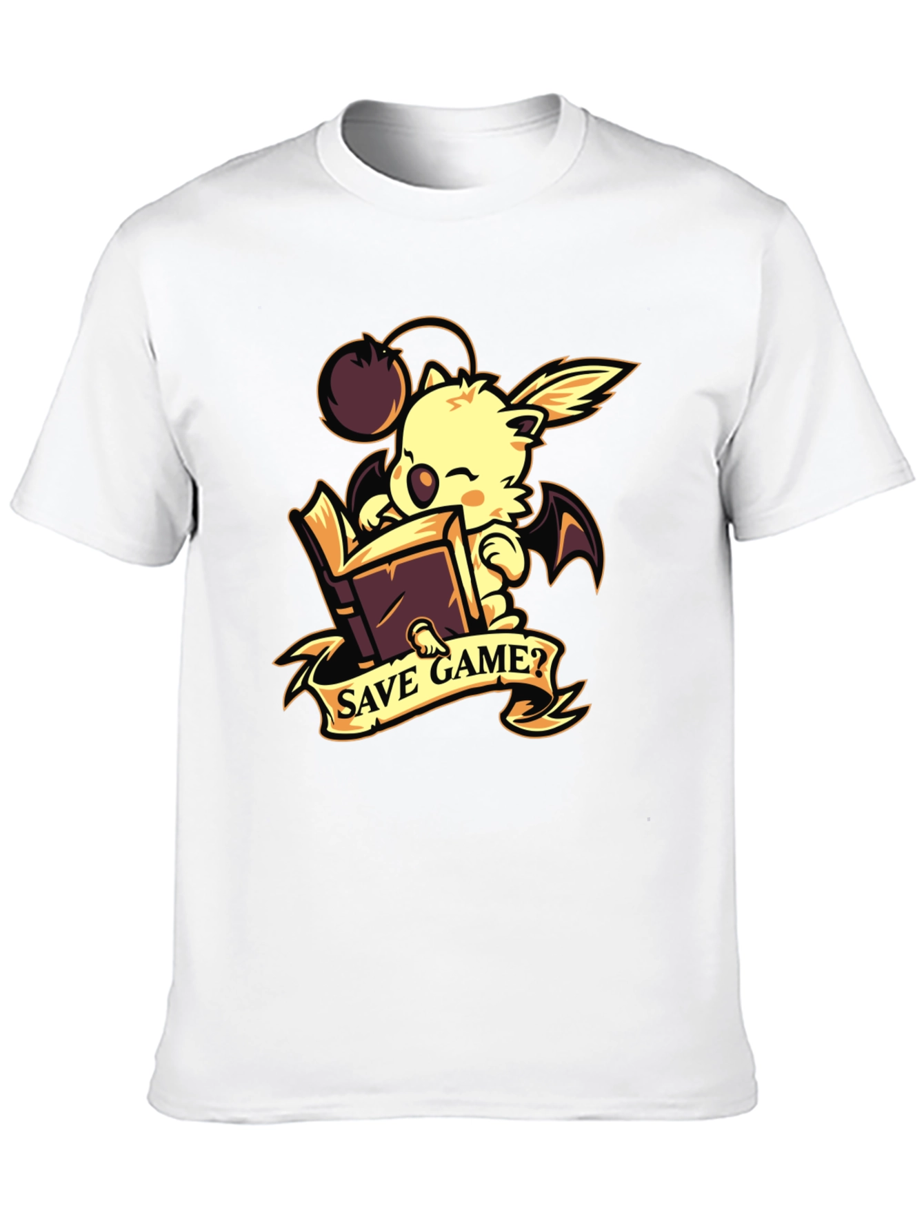 Save Game? Moogle Black Graphic Tee