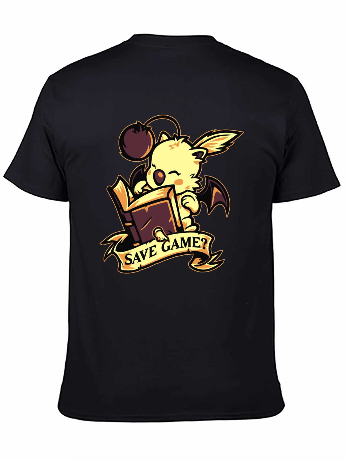 Save Game? Moogle Black Graphic Tee