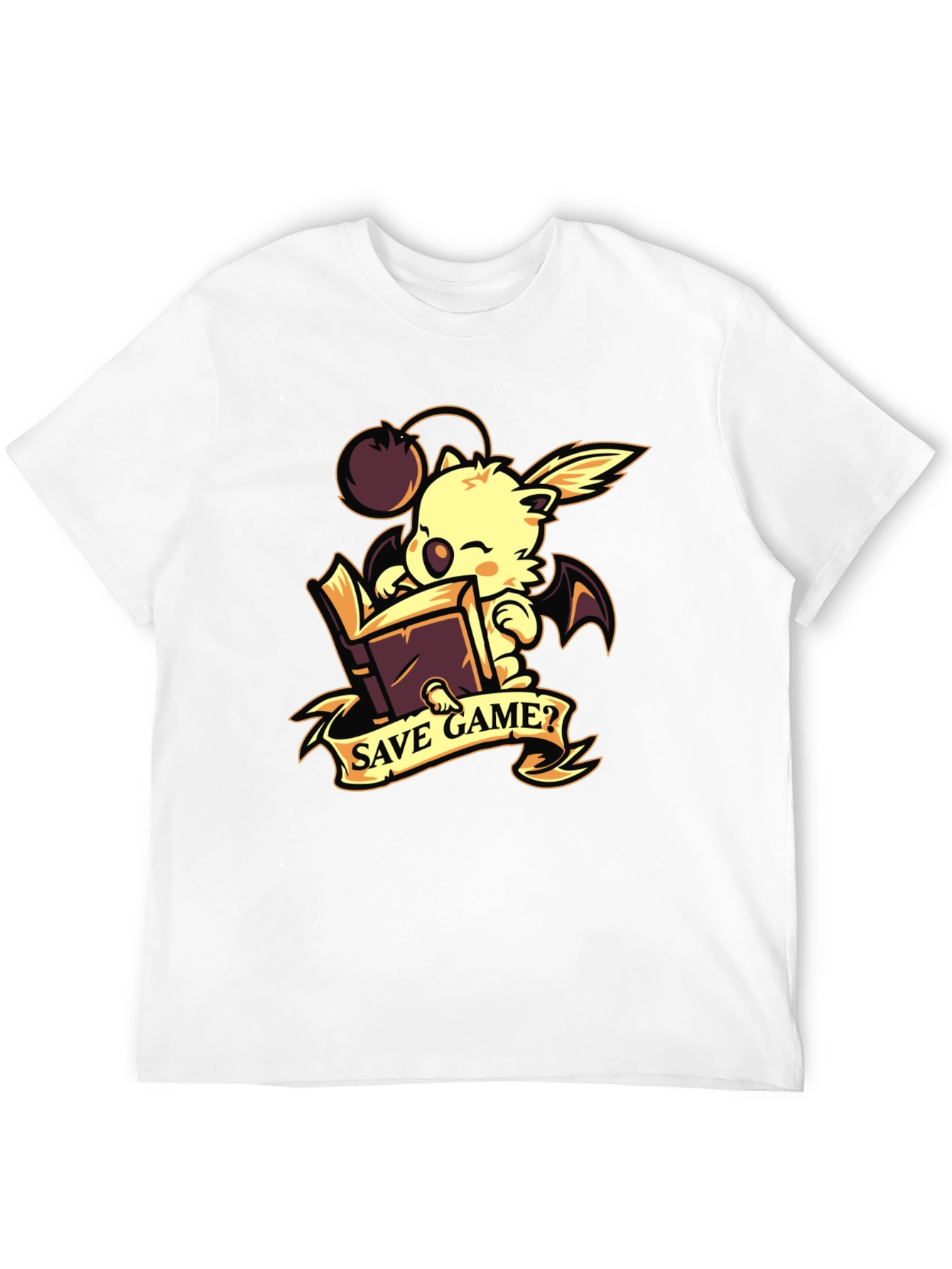 Save Game? Moogle Black Graphic Tee