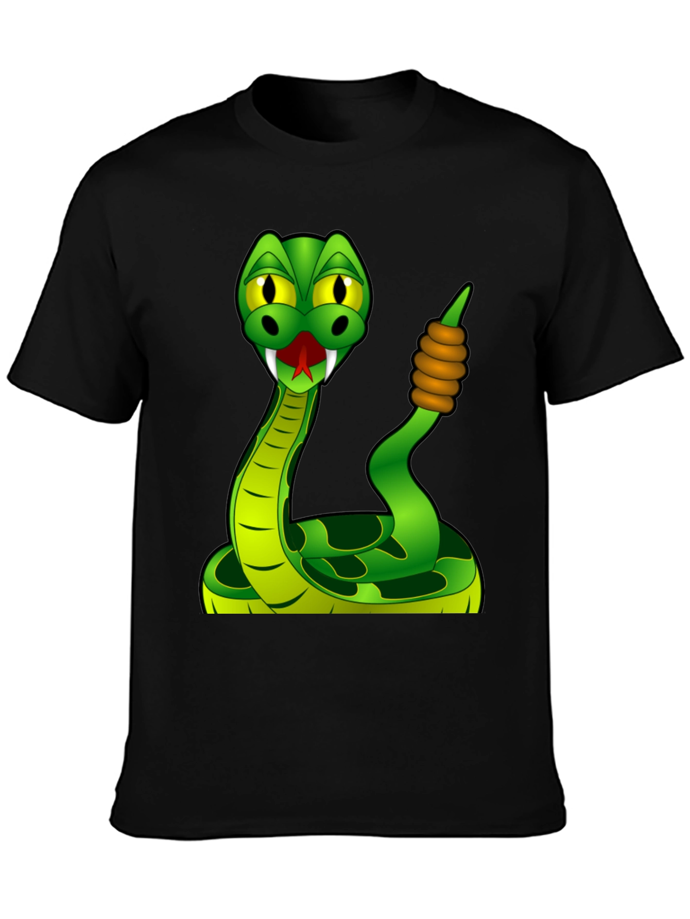 Cartoon Snake Graphic T-Shirt