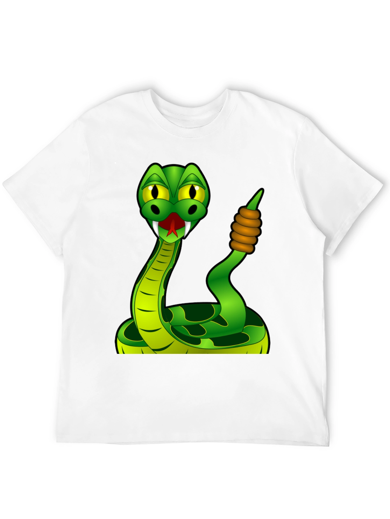 Cartoon Snake Graphic T-Shirt