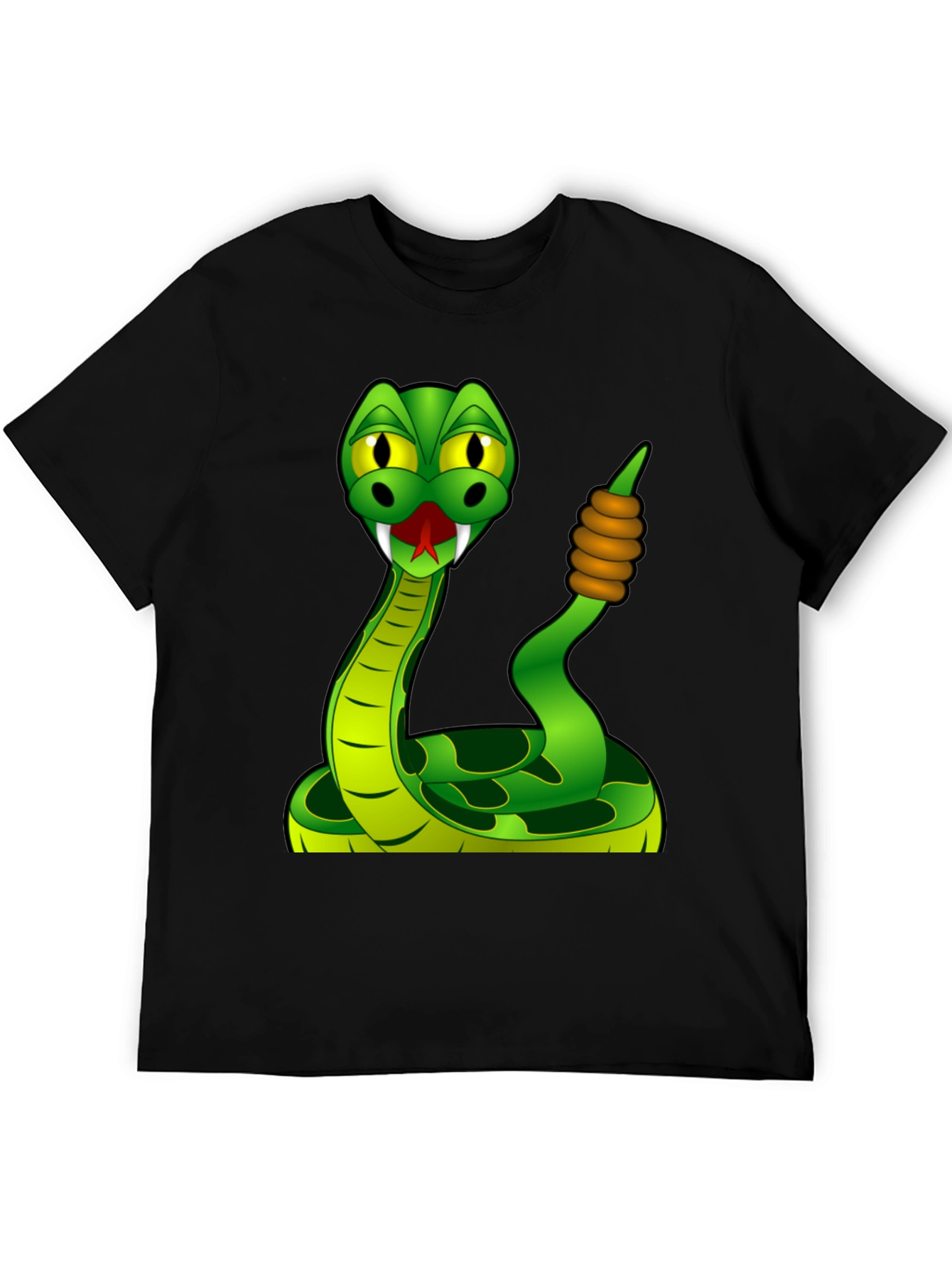 Cartoon Snake Graphic T-Shirt