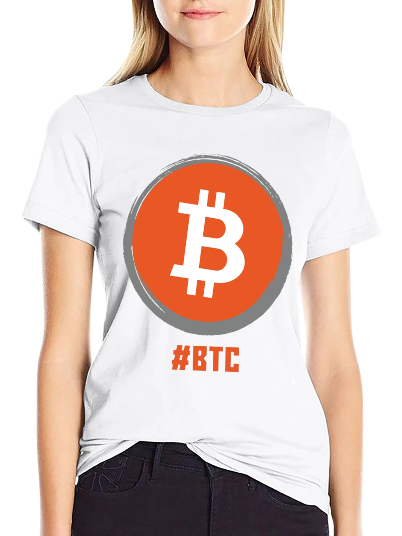Bitcoin BTC Cryptocurrency Black T-Shirt