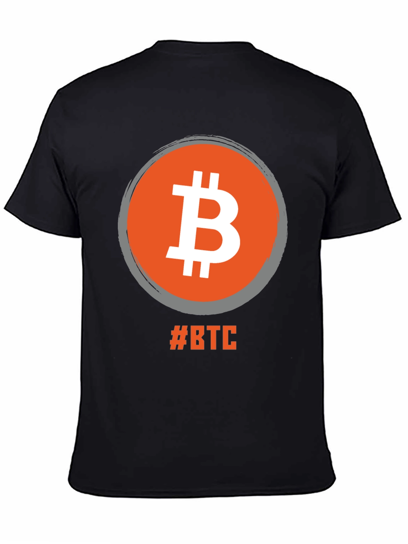Bitcoin BTC Cryptocurrency Black T-Shirt