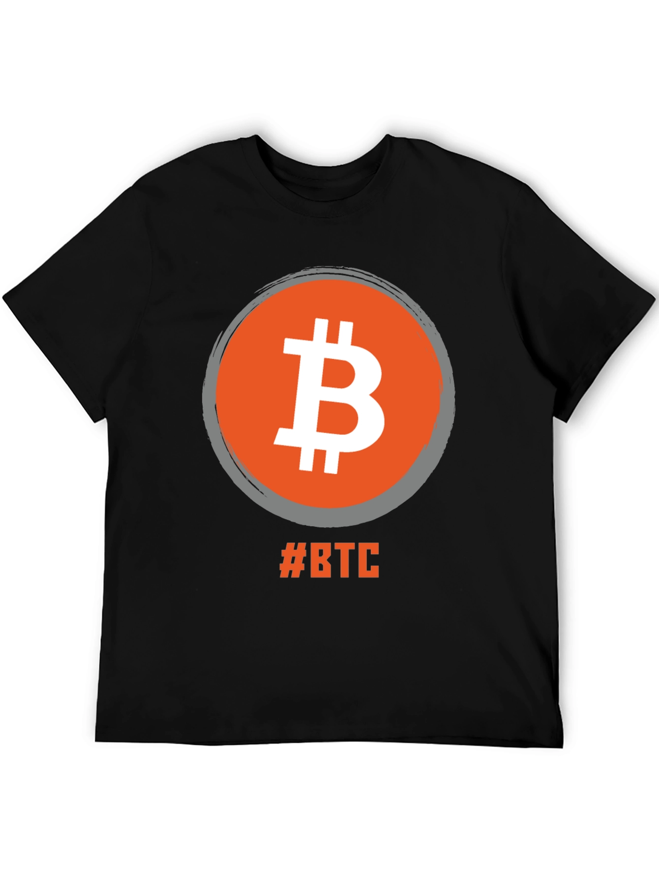 Bitcoin BTC Cryptocurrency Black T-Shirt