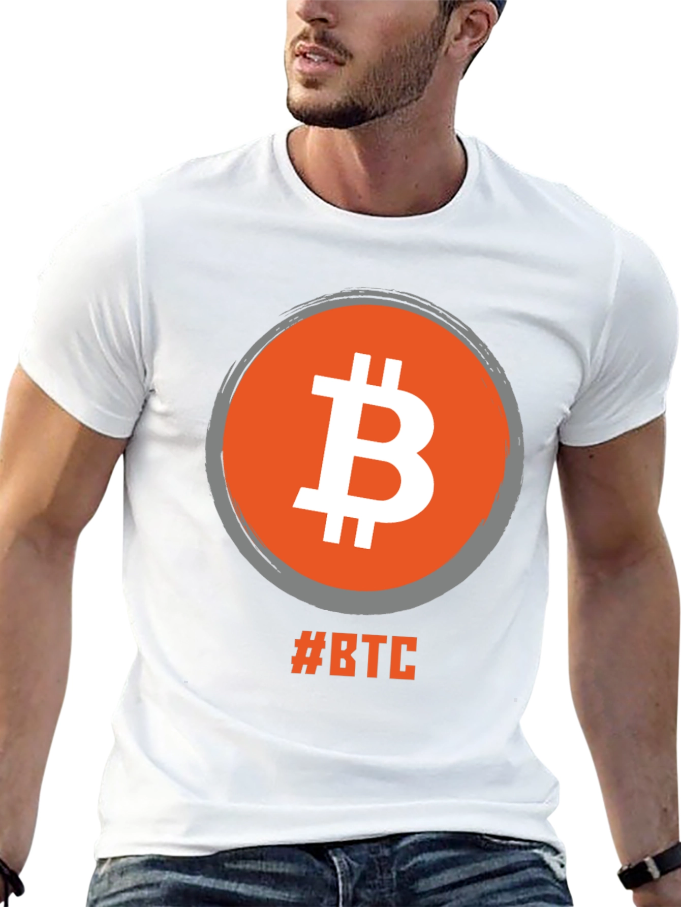 Bitcoin BTC Cryptocurrency Black T-Shirt