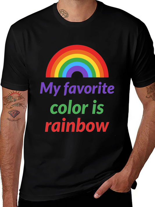 Rainbow Pride Graphic Tee - My Favorite Color!