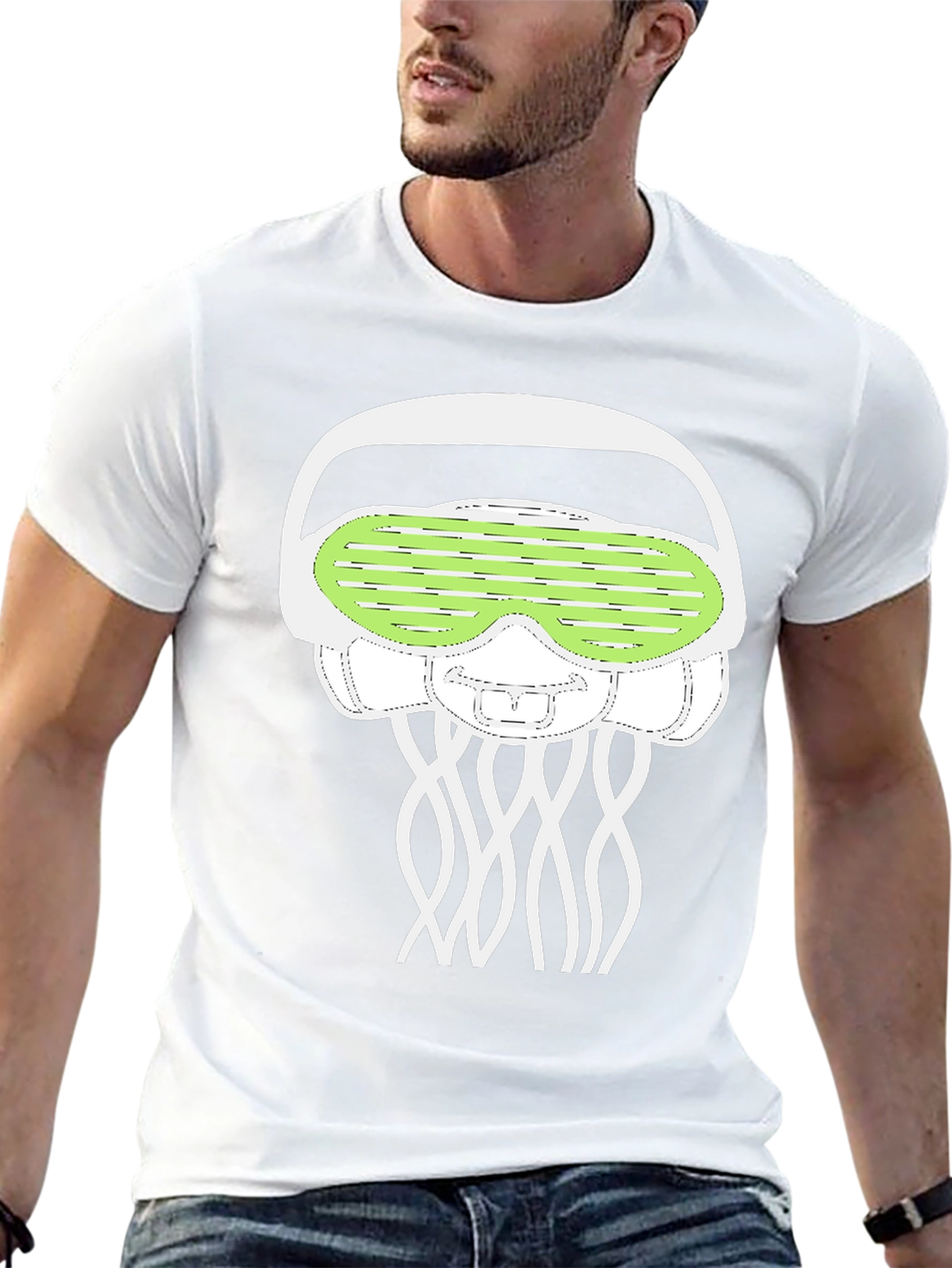 Jellyfish Rave T-Shirt - Funky Graphic Tee