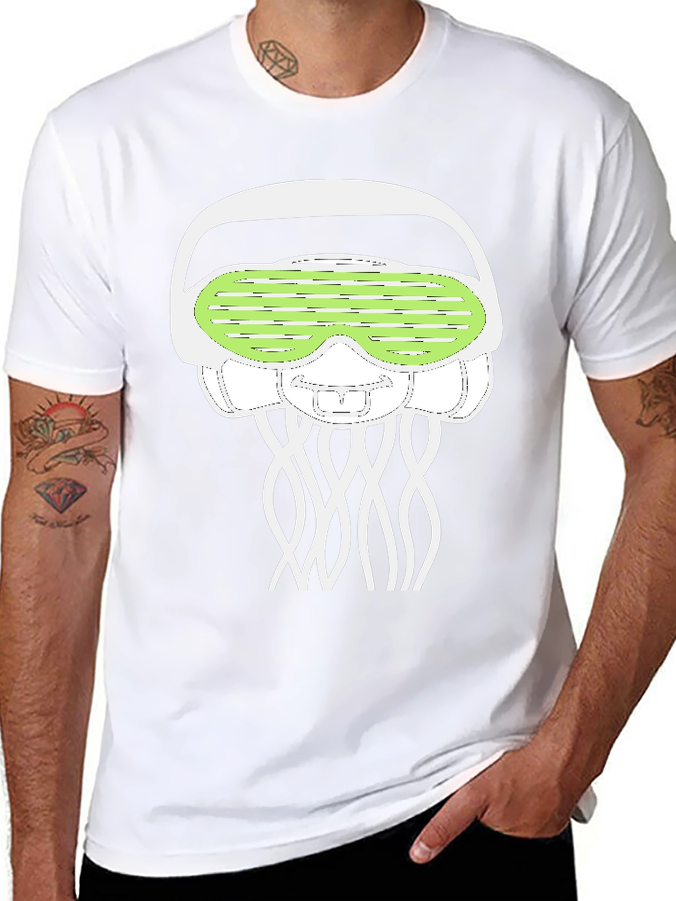 Jellyfish Rave T-Shirt - Funky Graphic Tee