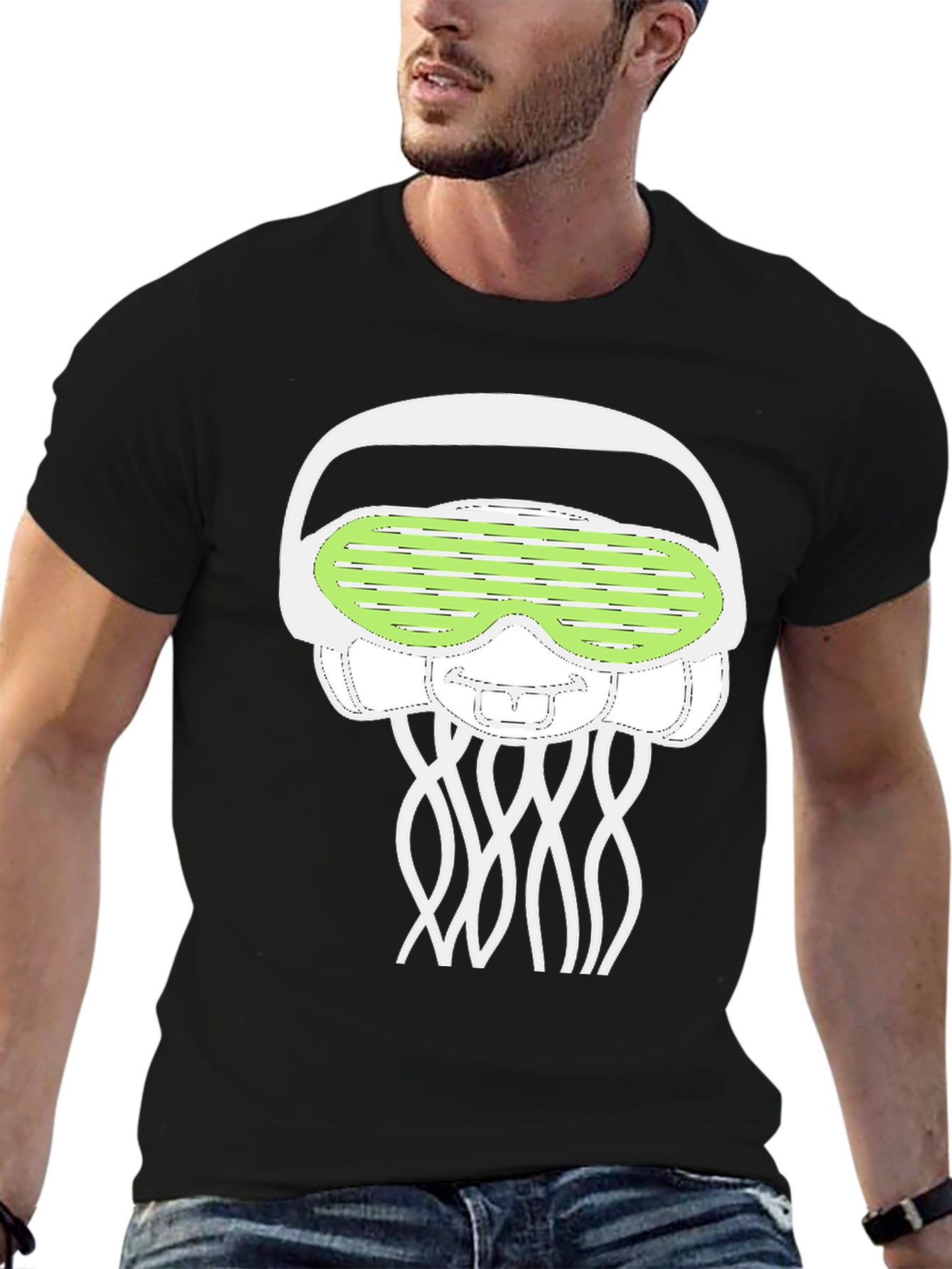 Jellyfish Rave T-Shirt - Funky Graphic Tee