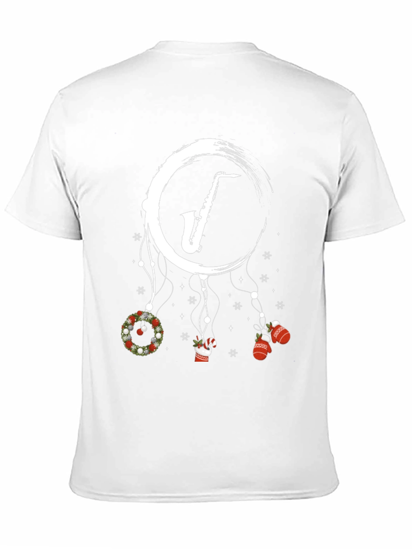 Festive Saxophone Christmas T-Shirt