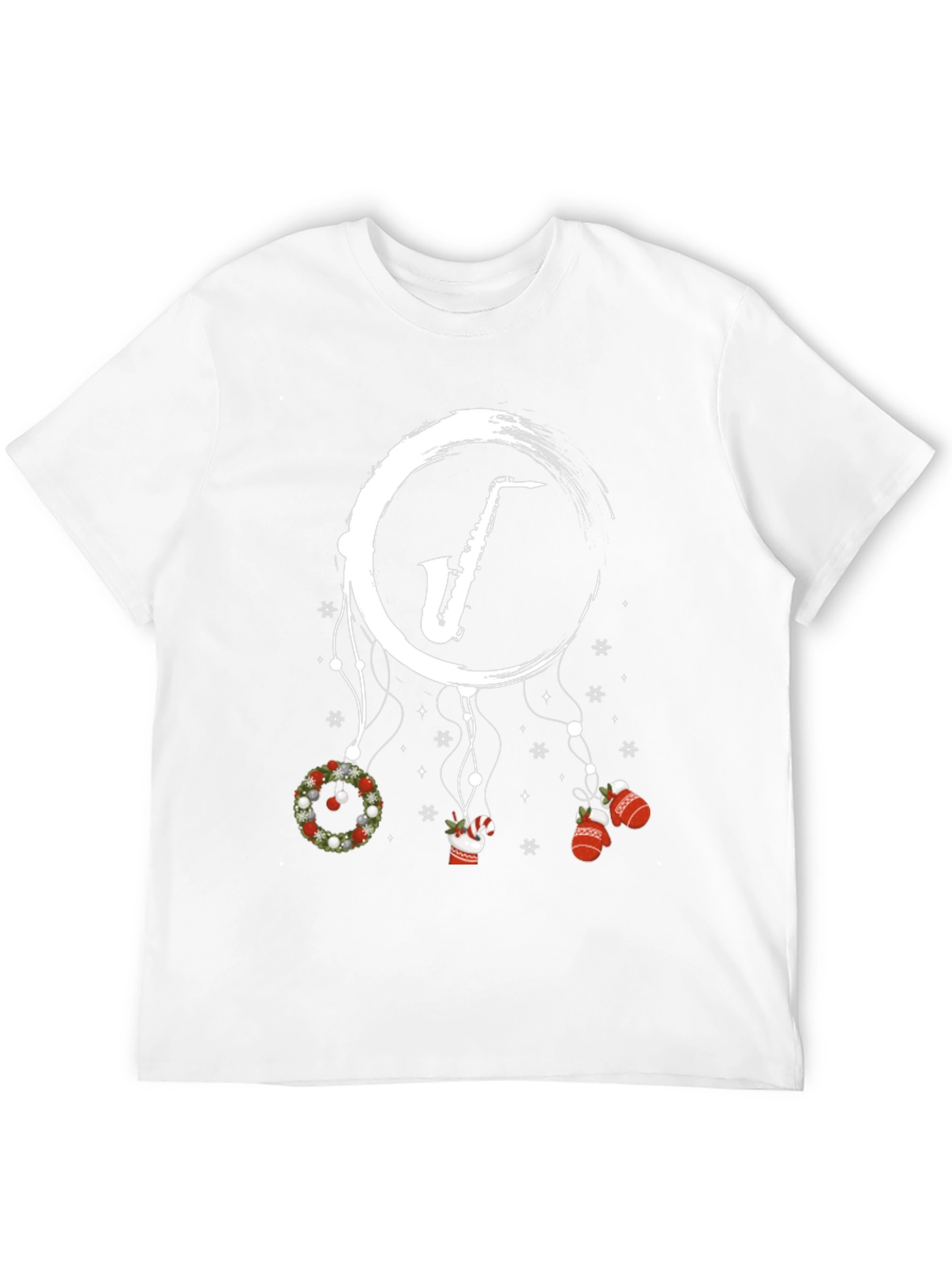 Festive Saxophone Christmas T-Shirt