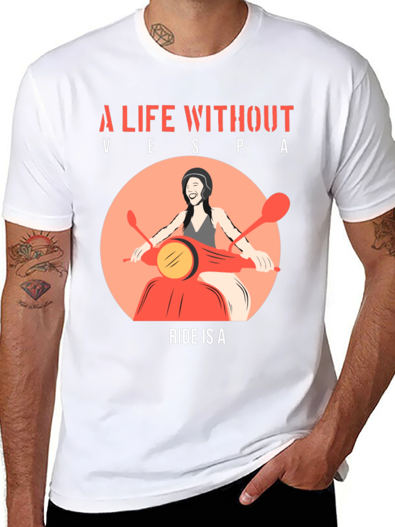 A Life Without Vespa Ride T-Shirt