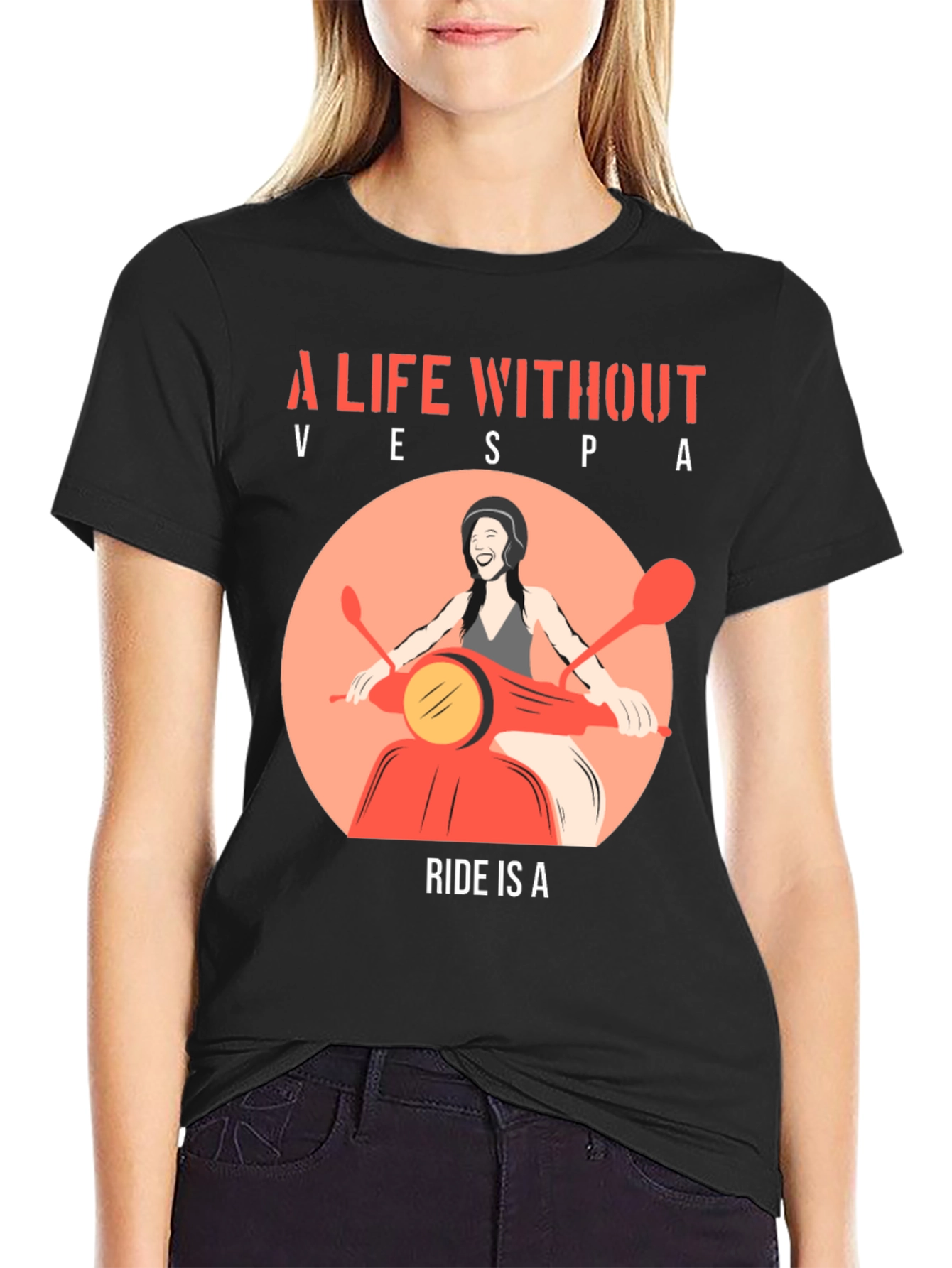 A Life Without Vespa Ride T-Shirt