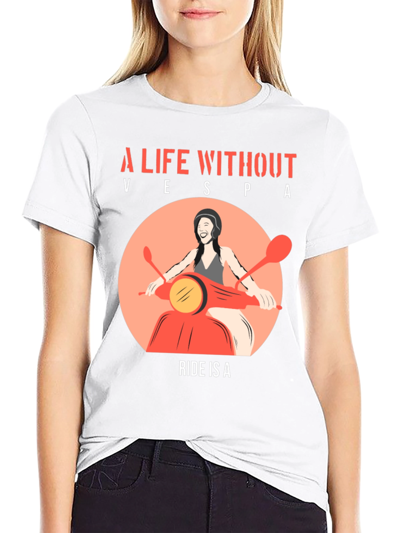 A Life Without Vespa Ride T-Shirt