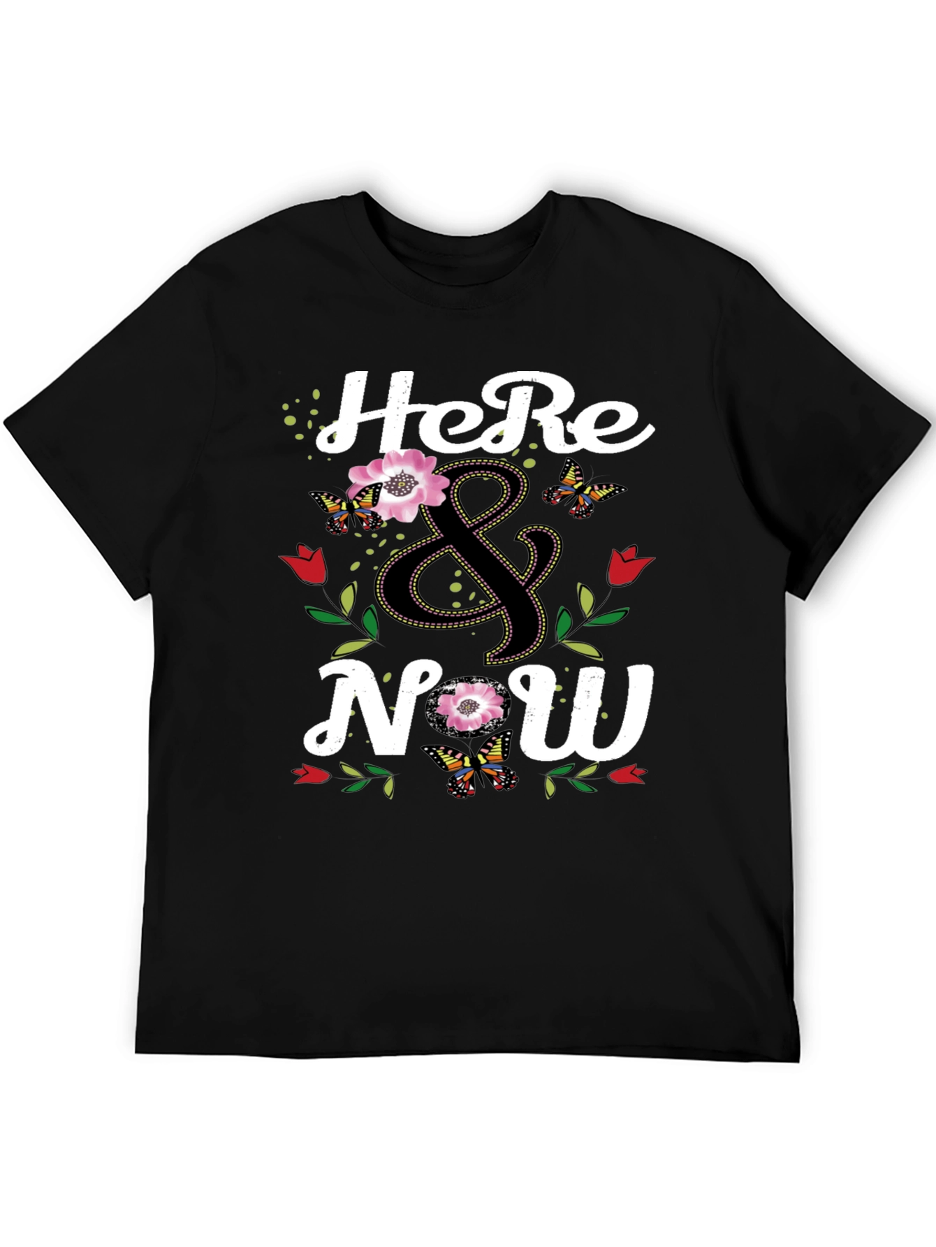 Here & Now Floral Butterfly Graphic Tee