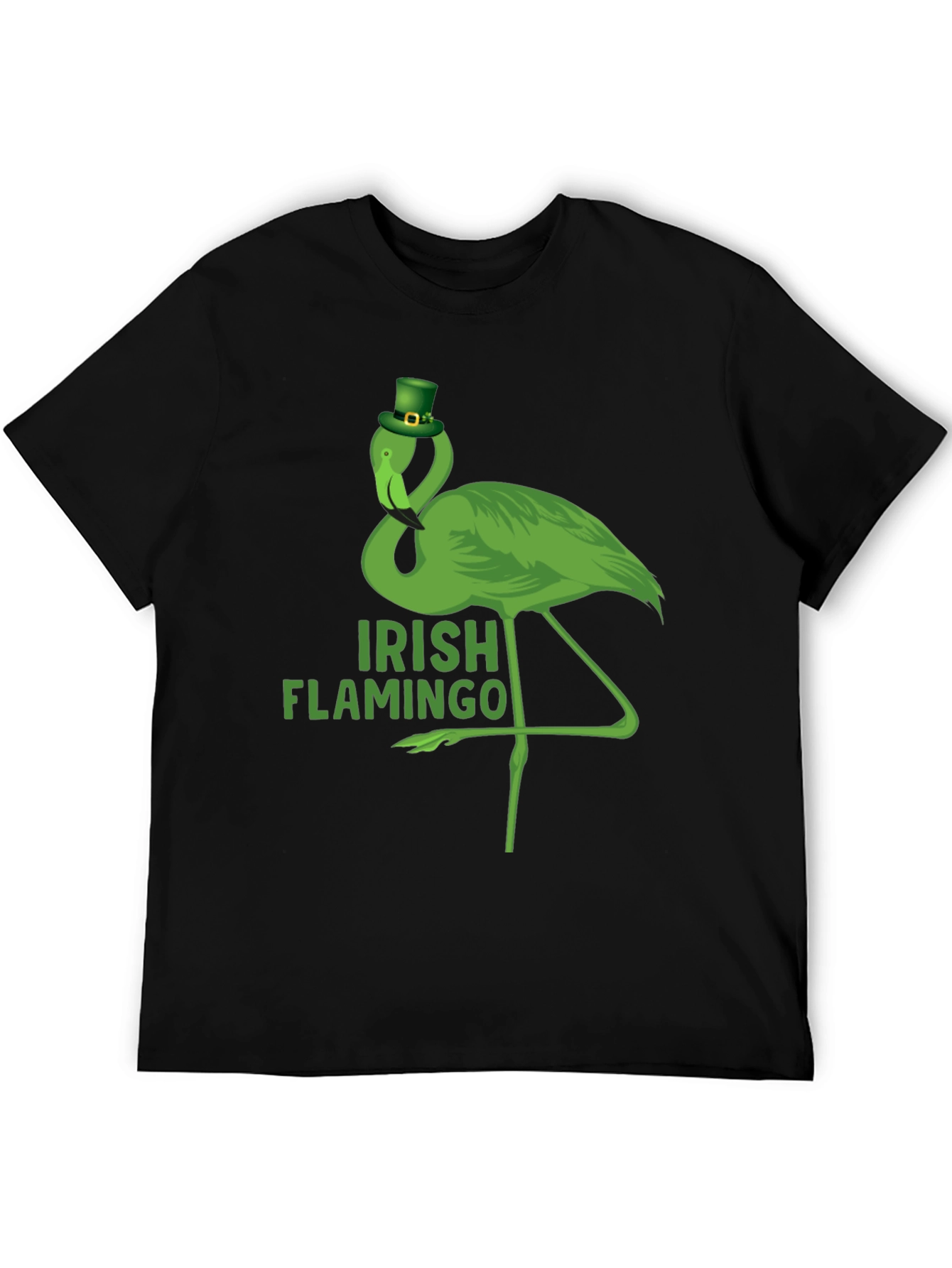 Irish Flamingo St. Patricks Day Graphic T-Shirt