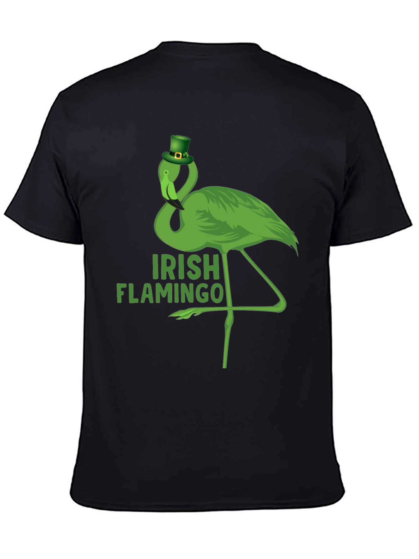 Irish Flamingo St. Patricks Day Graphic T-Shirt