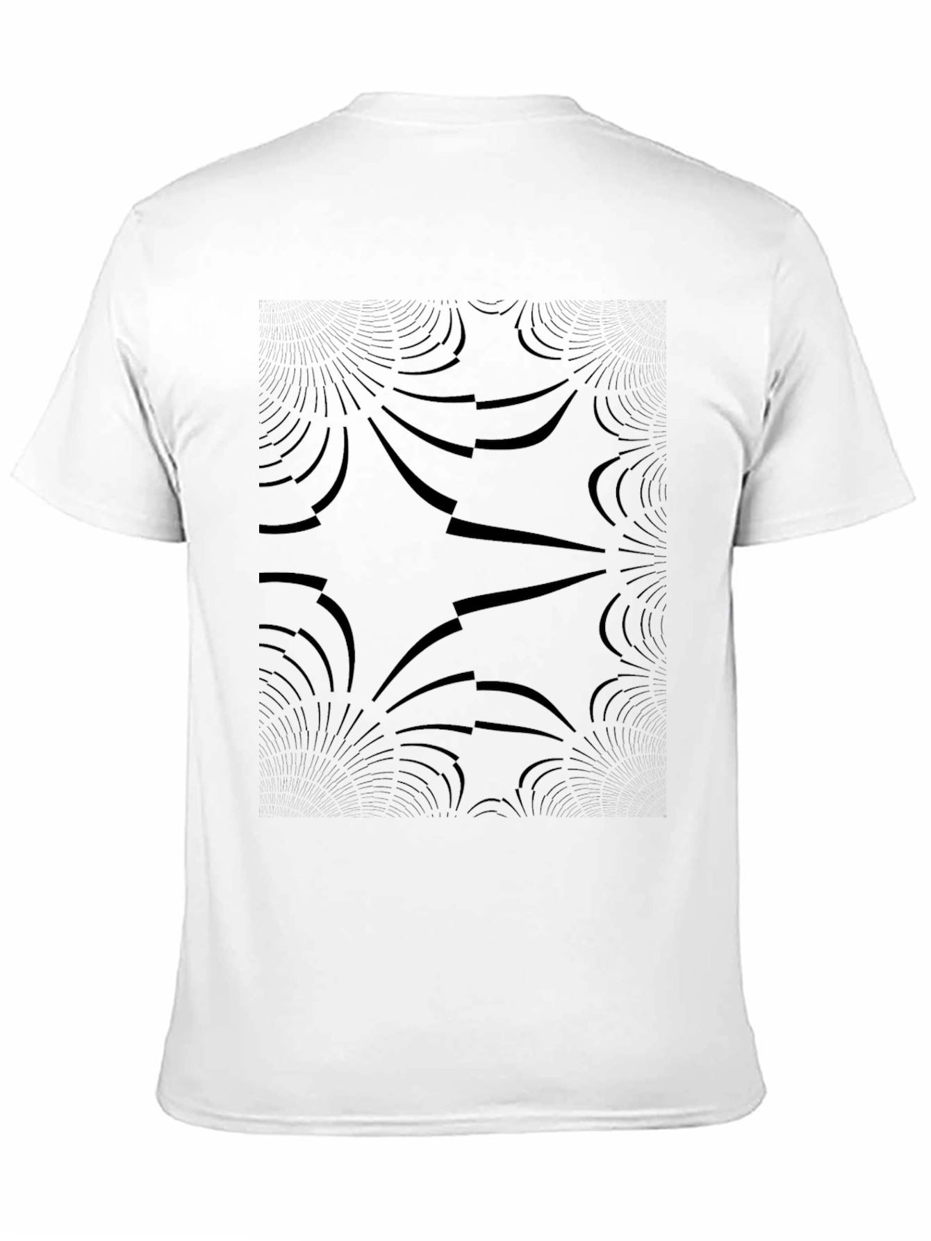 Abstract Pattern Black T-Shirt