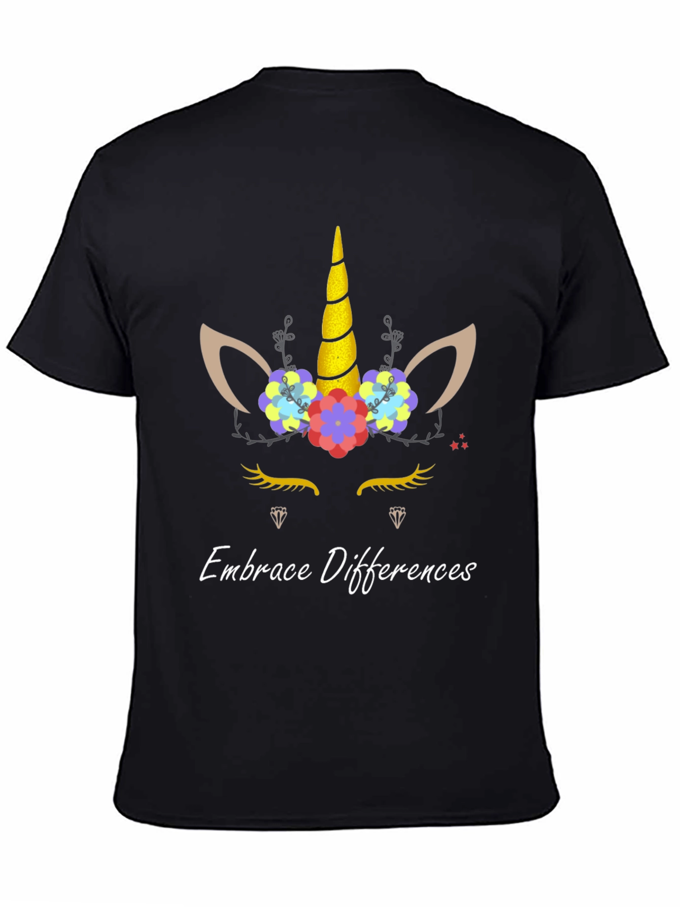 Embrace Differences Unicorn Graphic Tee