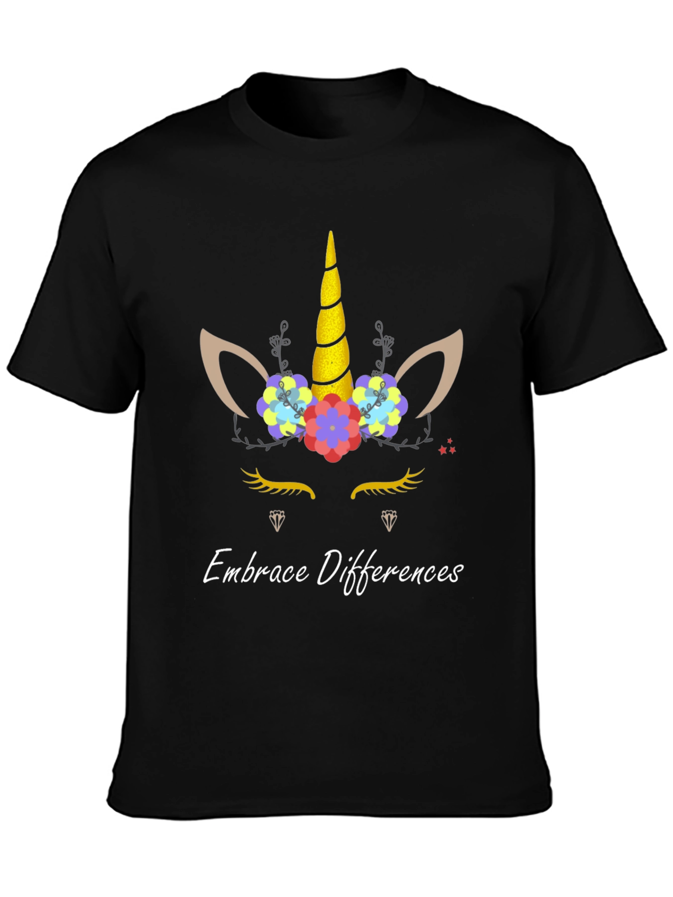 Embrace Differences Unicorn Graphic Tee