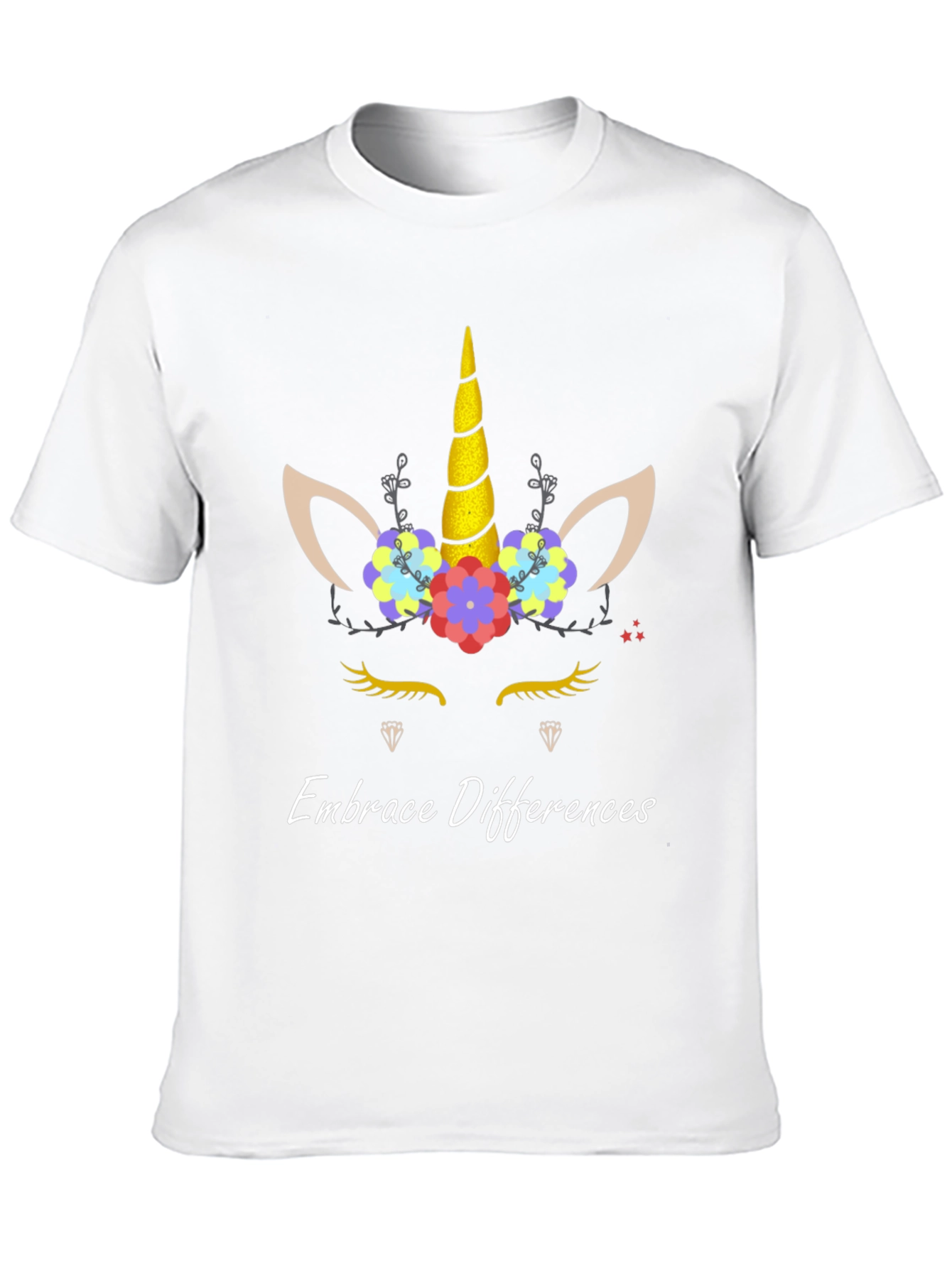 Embrace Differences Unicorn Graphic Tee
