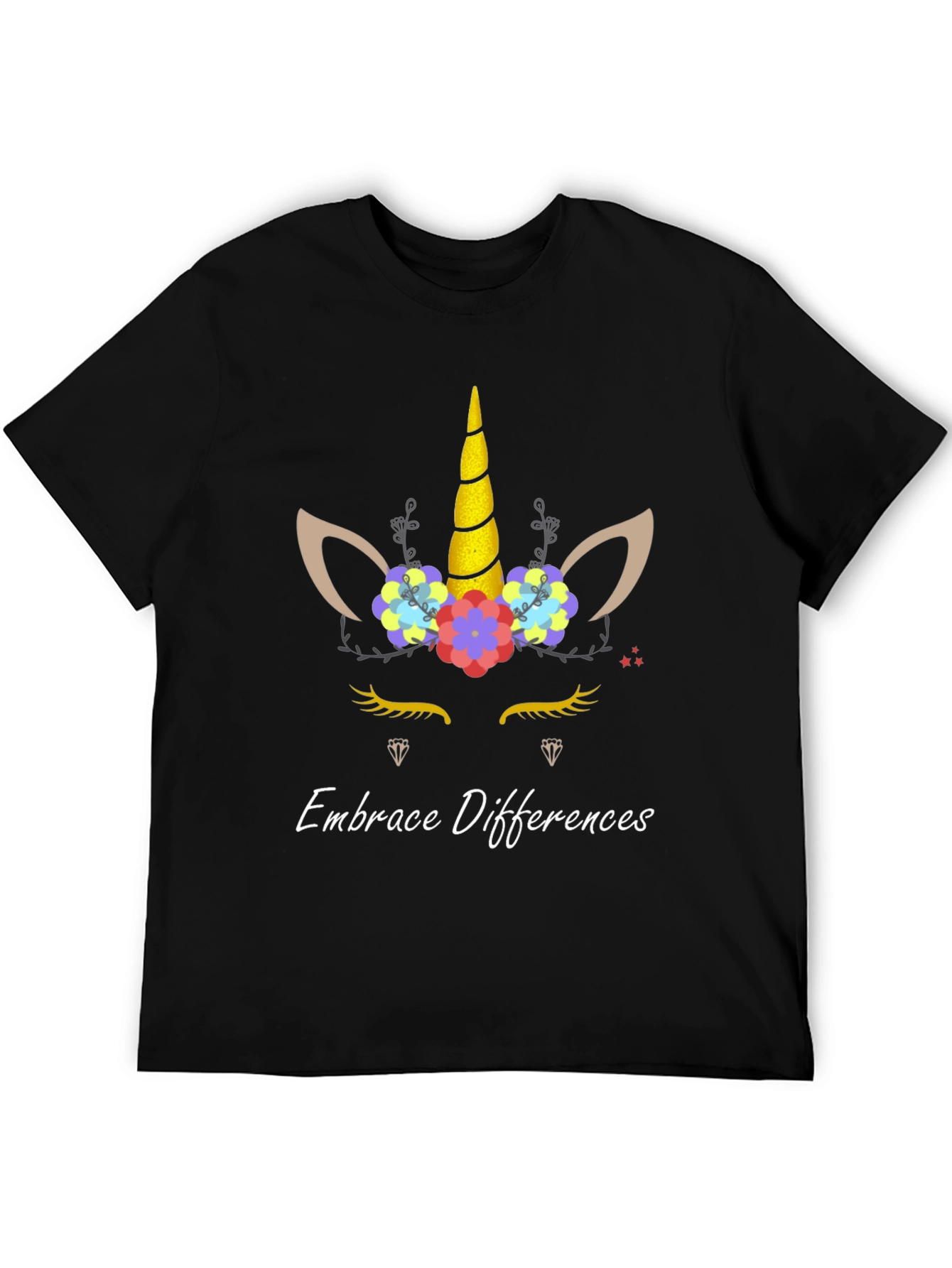 Embrace Differences Unicorn Graphic Tee