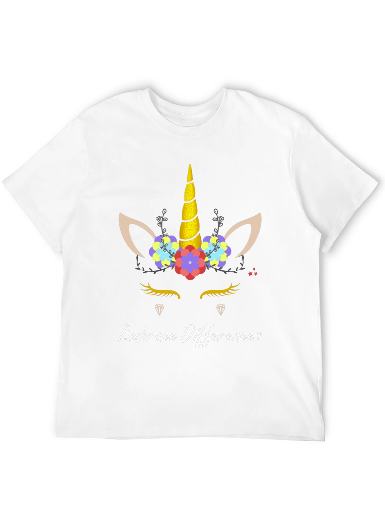 Embrace Differences Unicorn Graphic Tee
