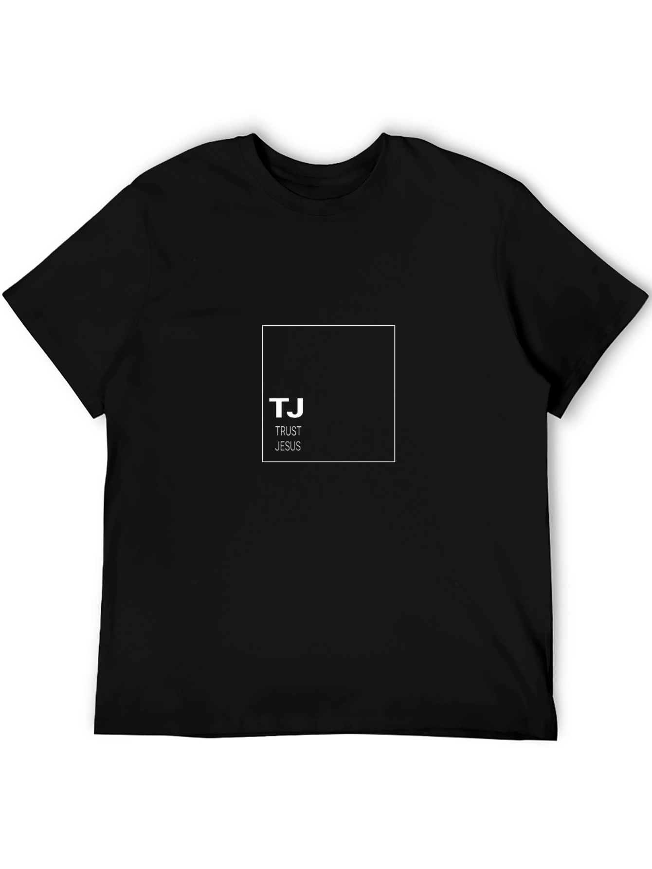 Trust Jesus Black Graphic Tee