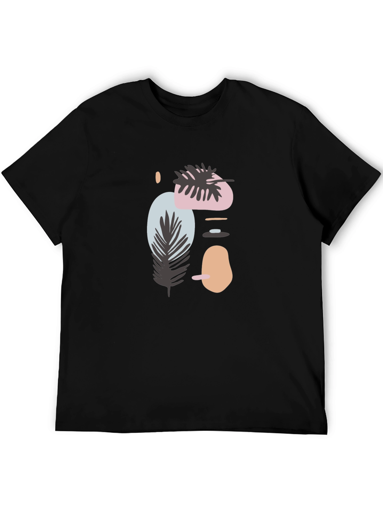 Abstract Art Graphic Print Crew Neck T-Shirt