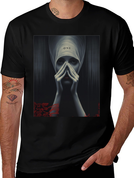 Mystic Woman Graphic Print Black T-Shirt