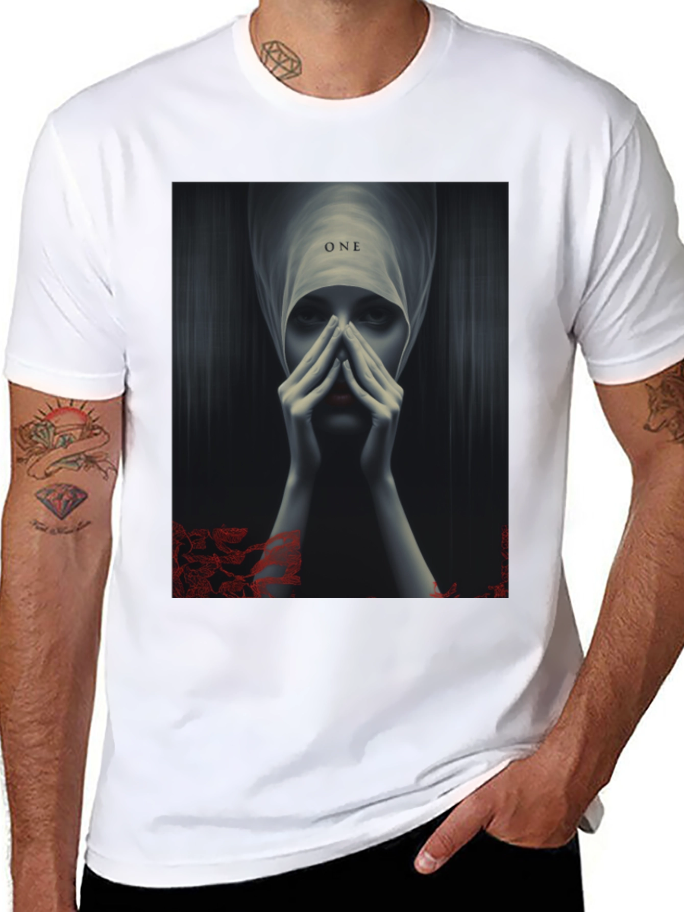 Mystic Woman Graphic Print Black T-Shirt