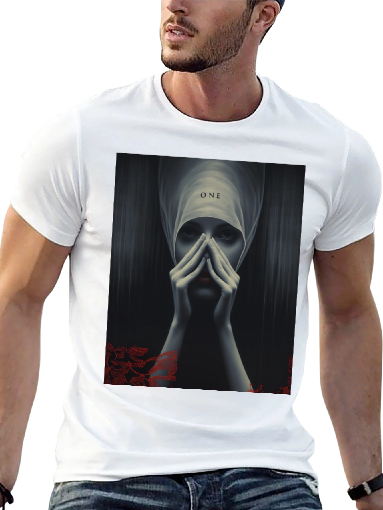 Mystic Woman Graphic Print Black T-Shirt
