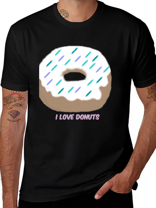 I Love Donuts Graphic Tee - Casual Comfort