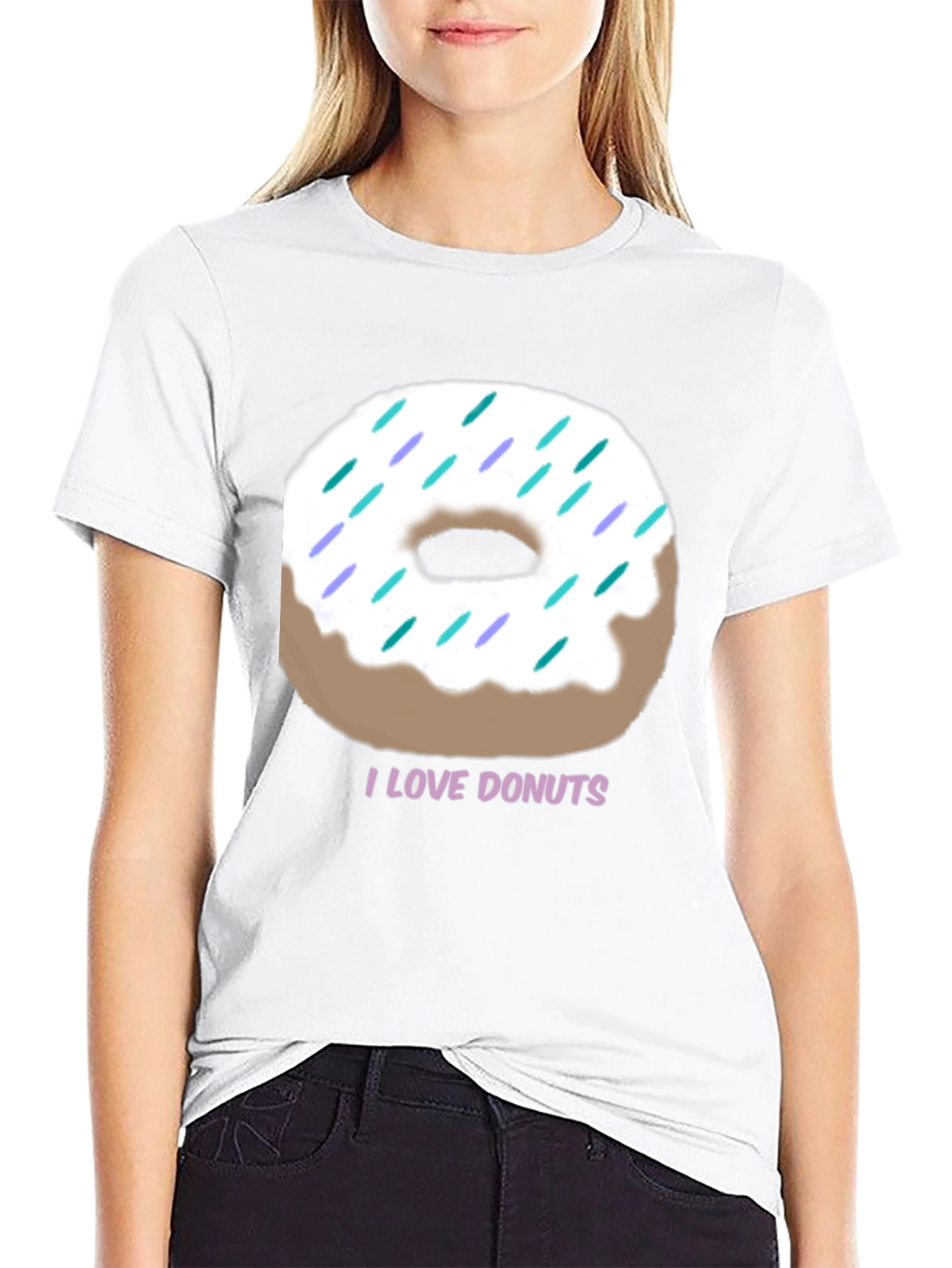 I Love Donuts Graphic Tee - Casual Comfort