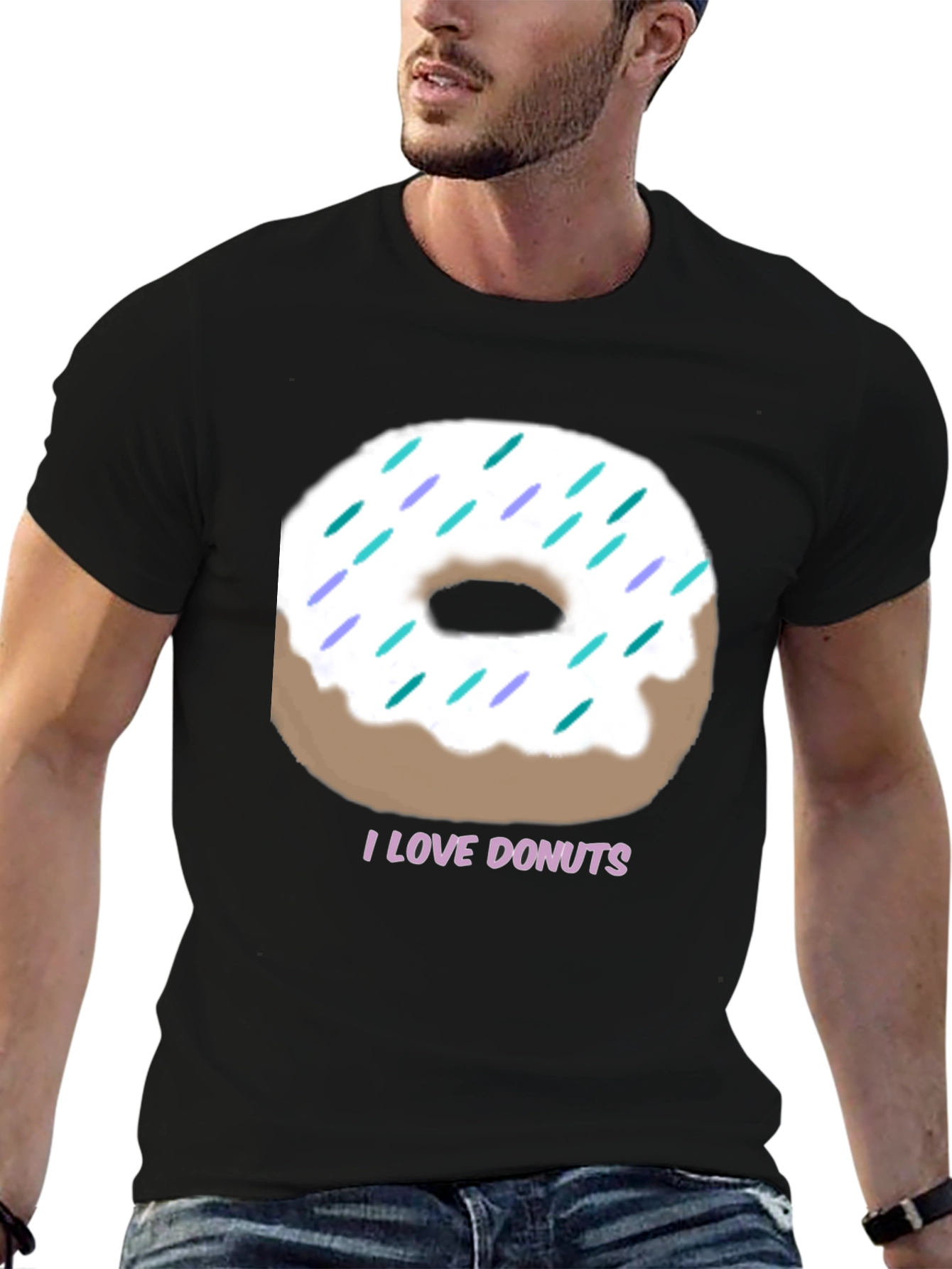 I Love Donuts Graphic Tee - Casual Comfort