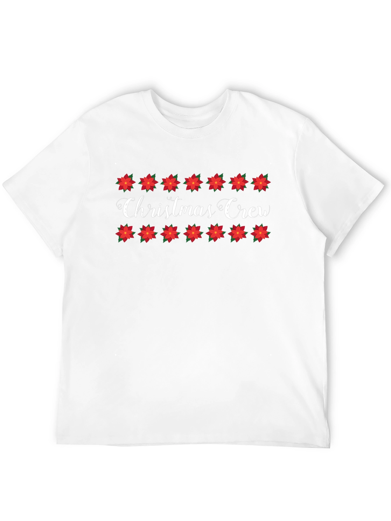 Christmas Crew Poinsettia Graphic Tee