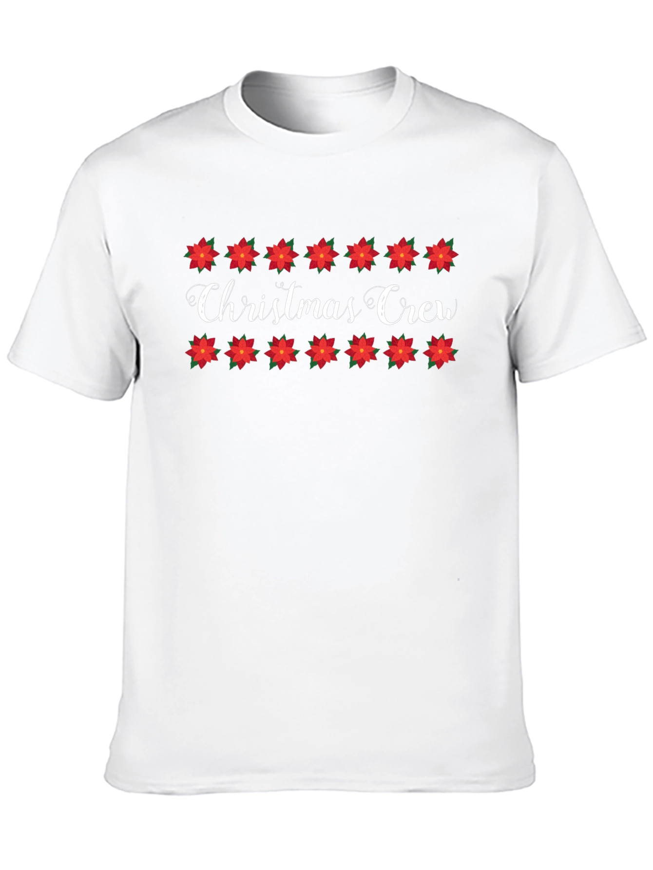 Christmas Crew Poinsettia Graphic Tee