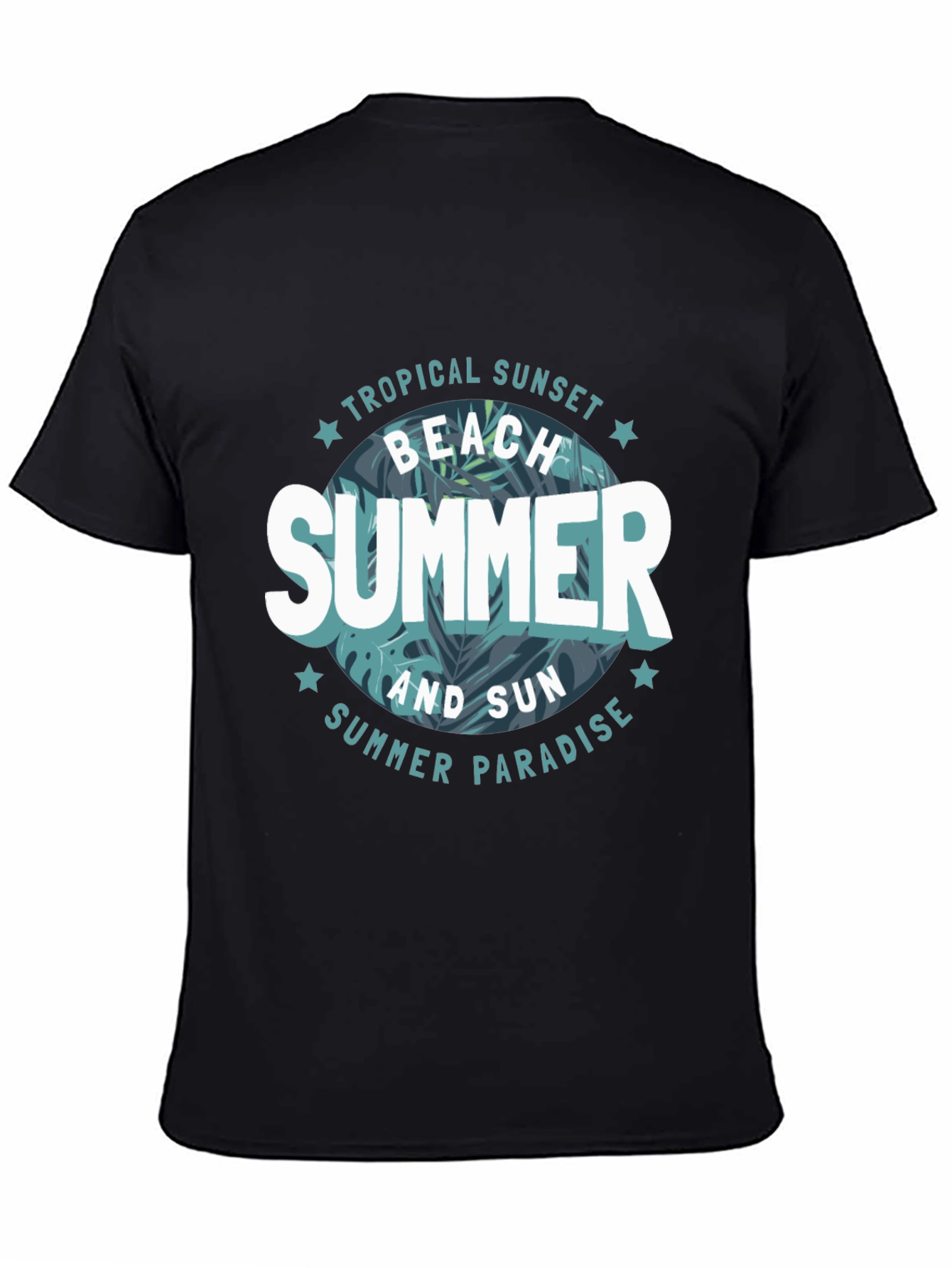 Tropical Summer Graphic Tee - Beach Vibes