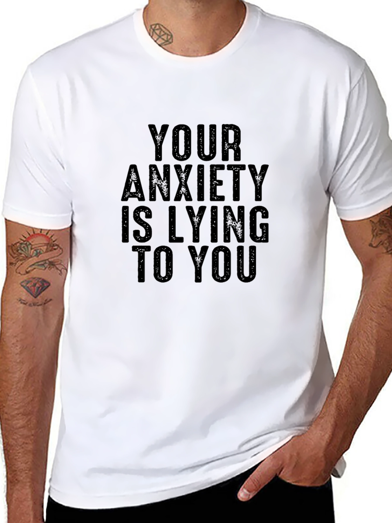 Anxiety Truth T-Shirt - Black Graphic Tee